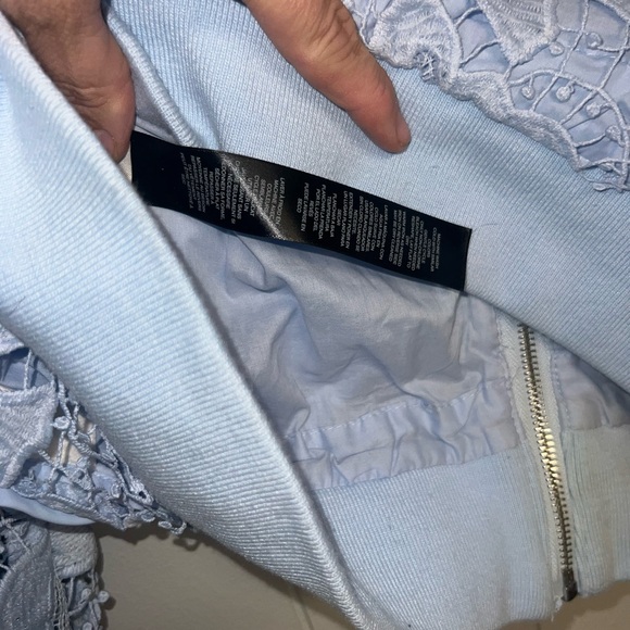 Women’s Chico’s LACK LABEL Lace Bomber Jacket Size 1 Medium - Picture 6 of 8